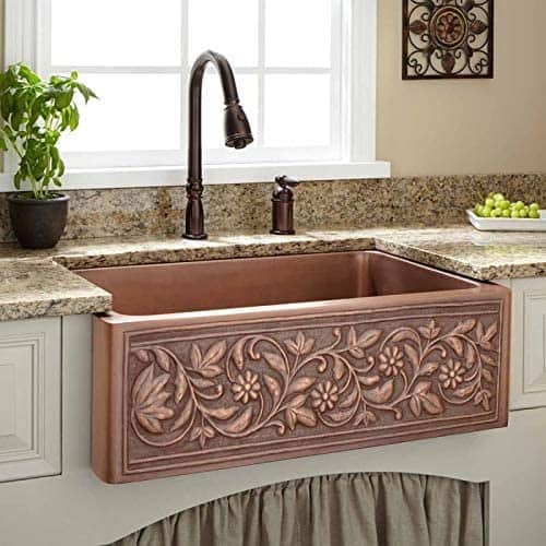 Signature Hardware Vine Design Copper Kitchen