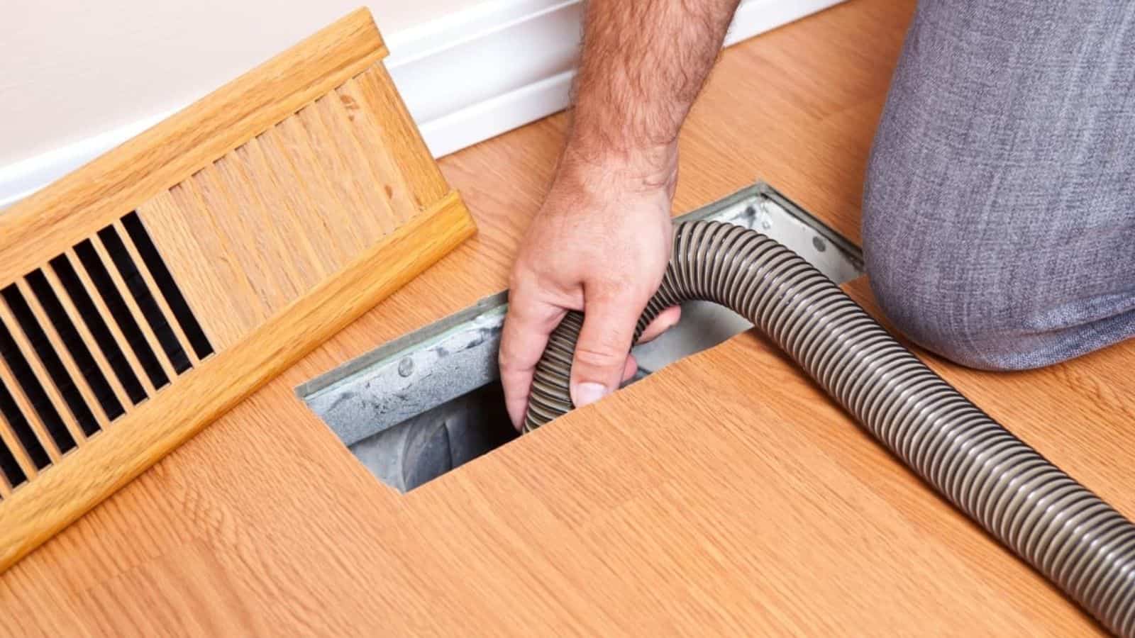 AC running but no air through vents