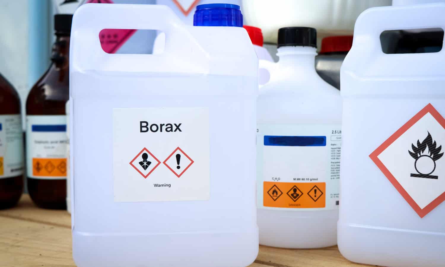 hazardous material stored in garage