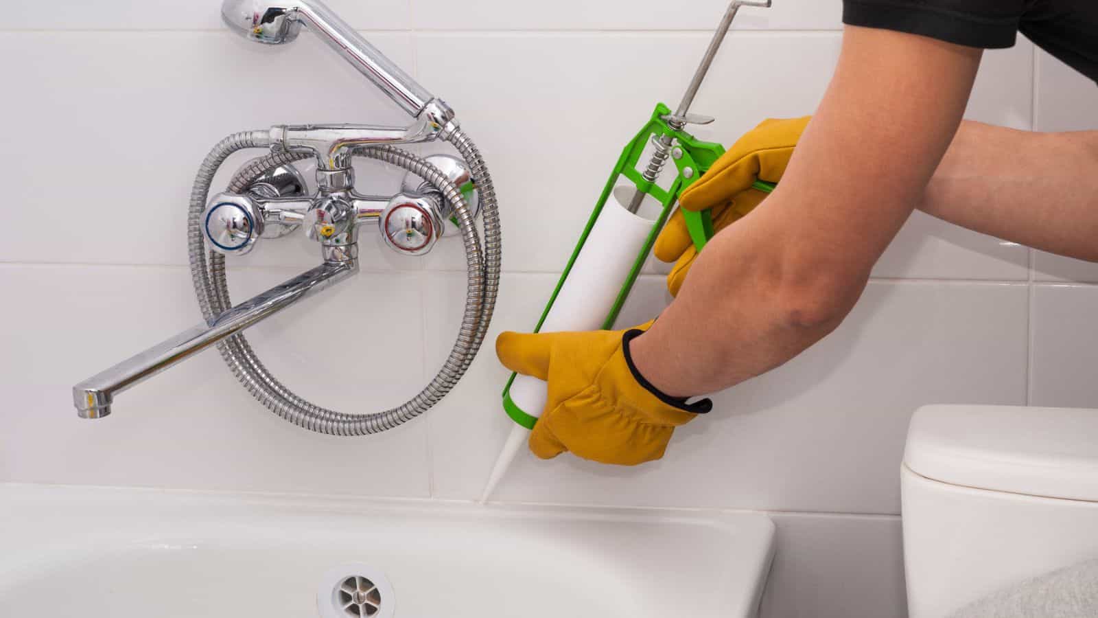 Waterproofing bath silicone sealant