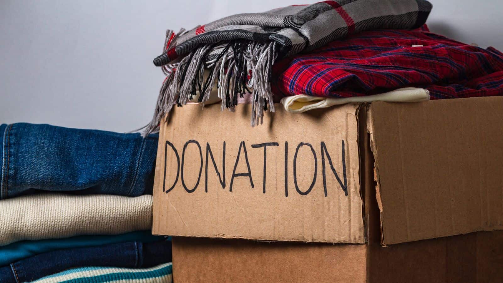 donation box declutter