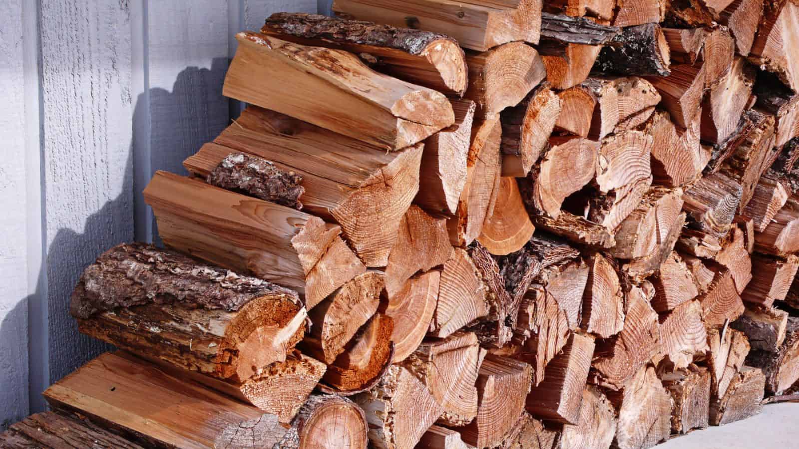 stack of fire wood