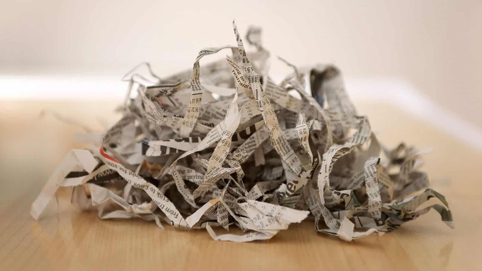 shredded paper as a natural fertilizer