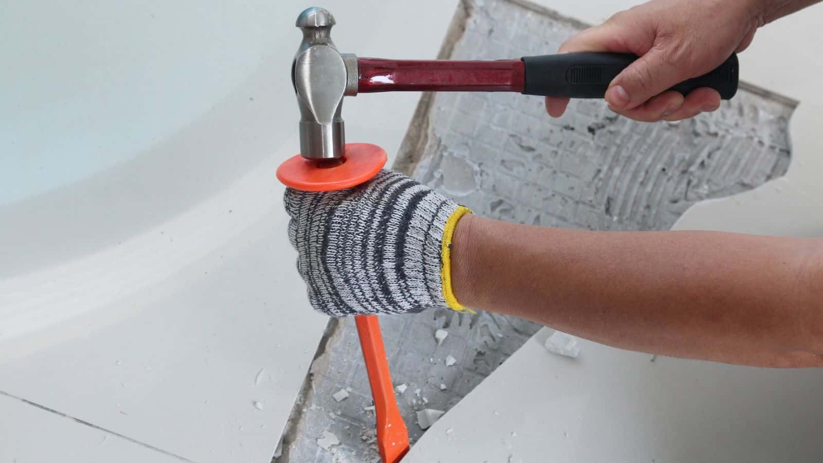 Replacing floor tiles in home