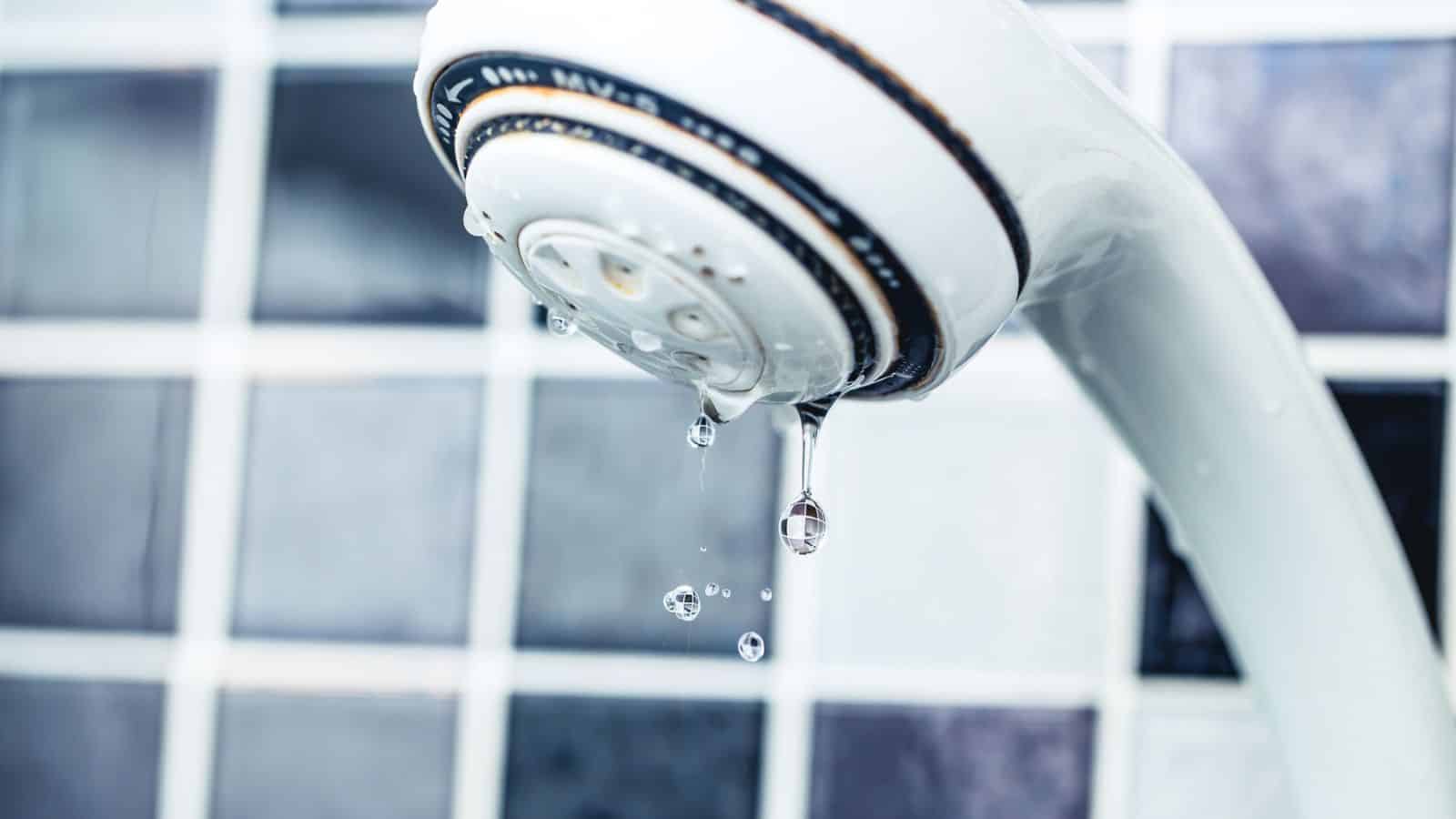Shower head with slow water drop