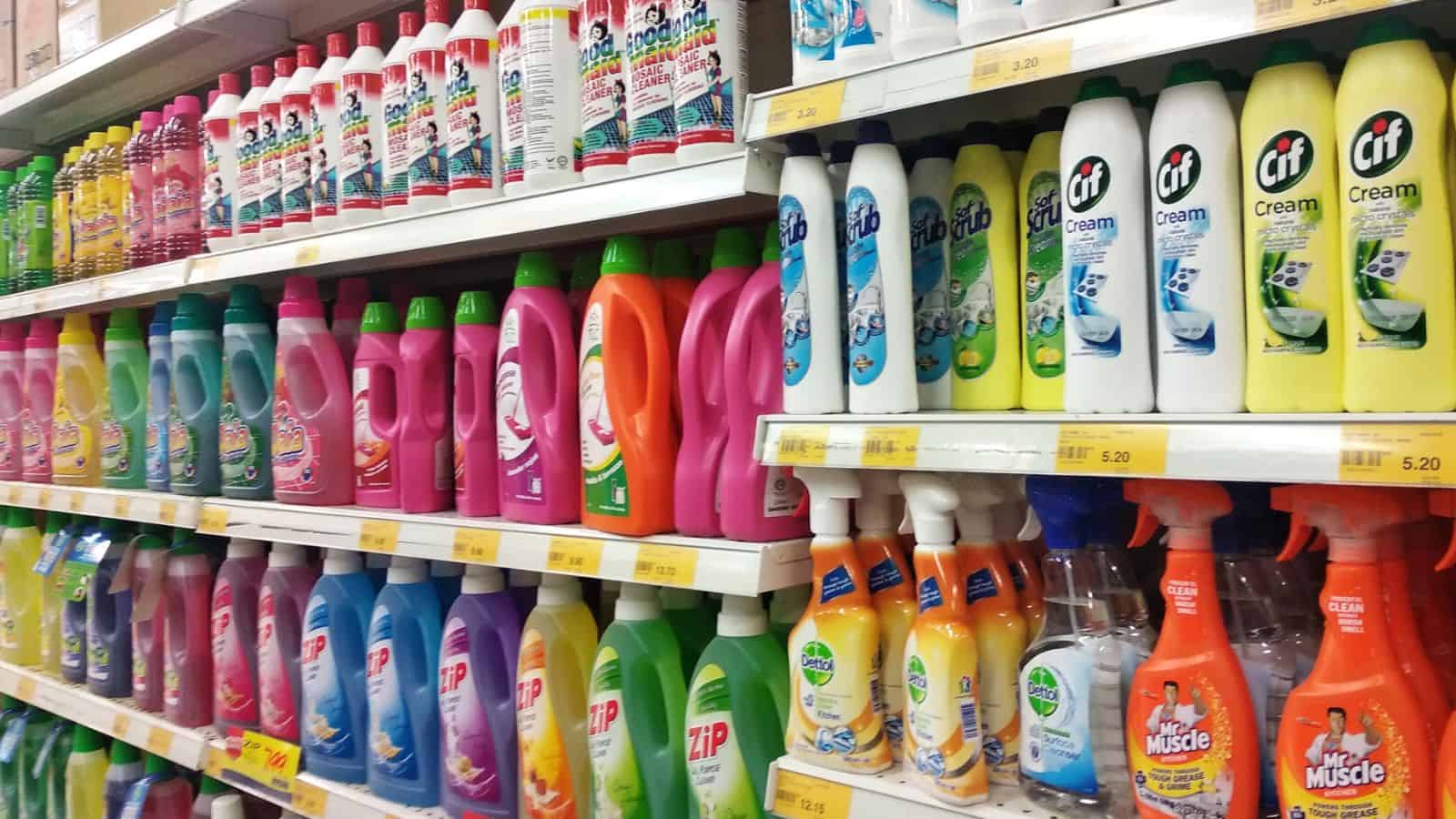 commercial cleaners for toilet bowl stains