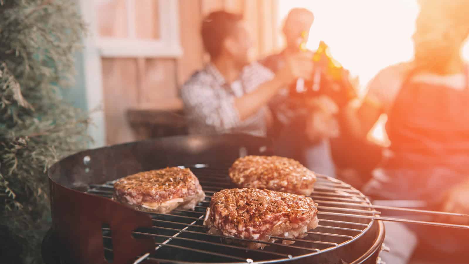 meat resting on grill