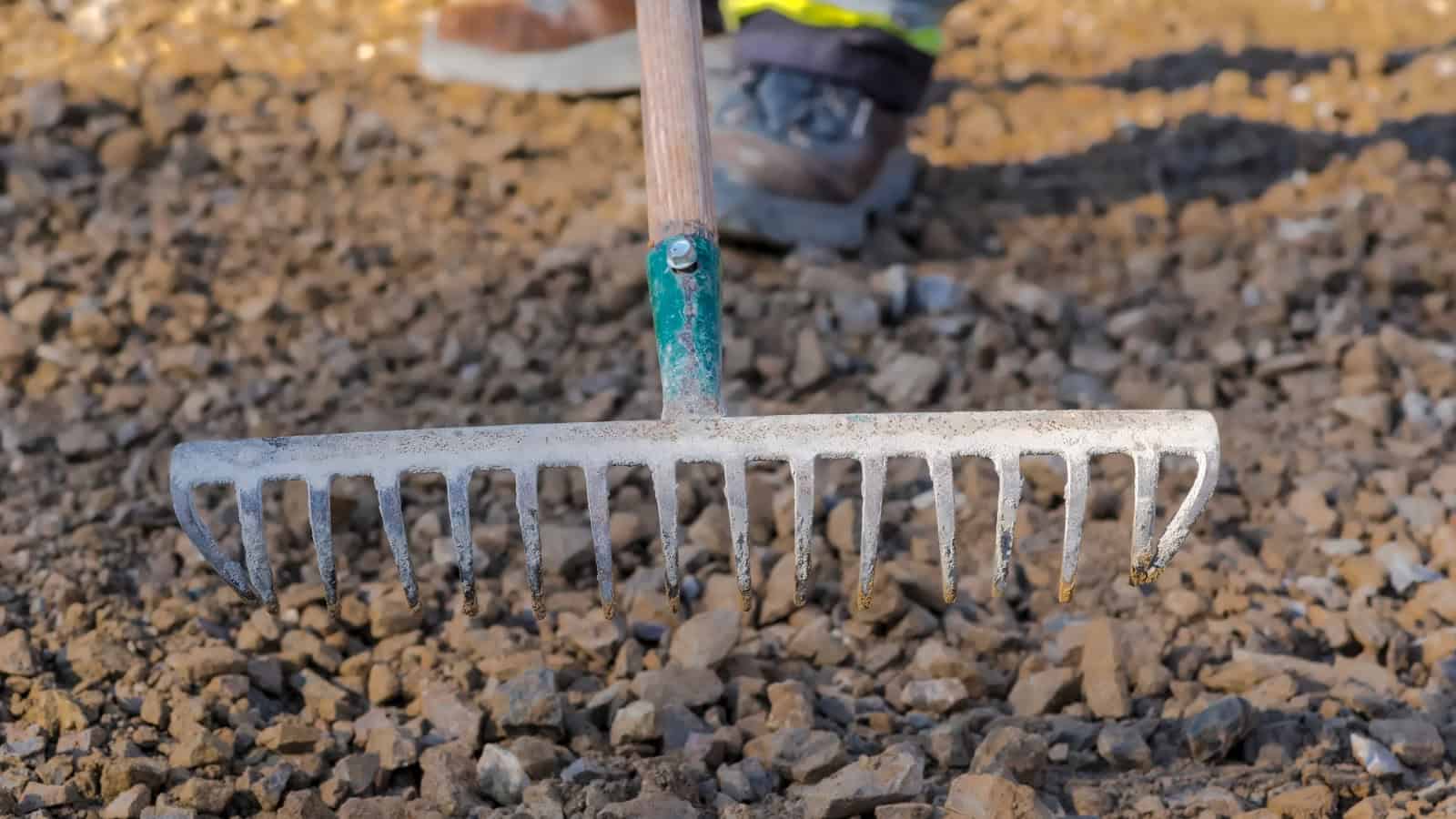 prepare ground for DIY firepit