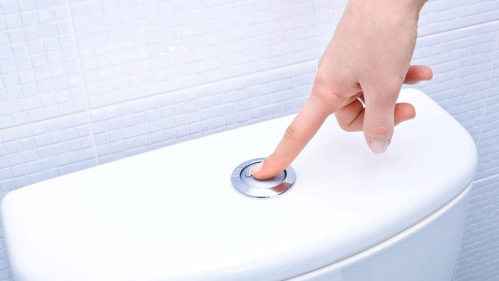 flushing toilet