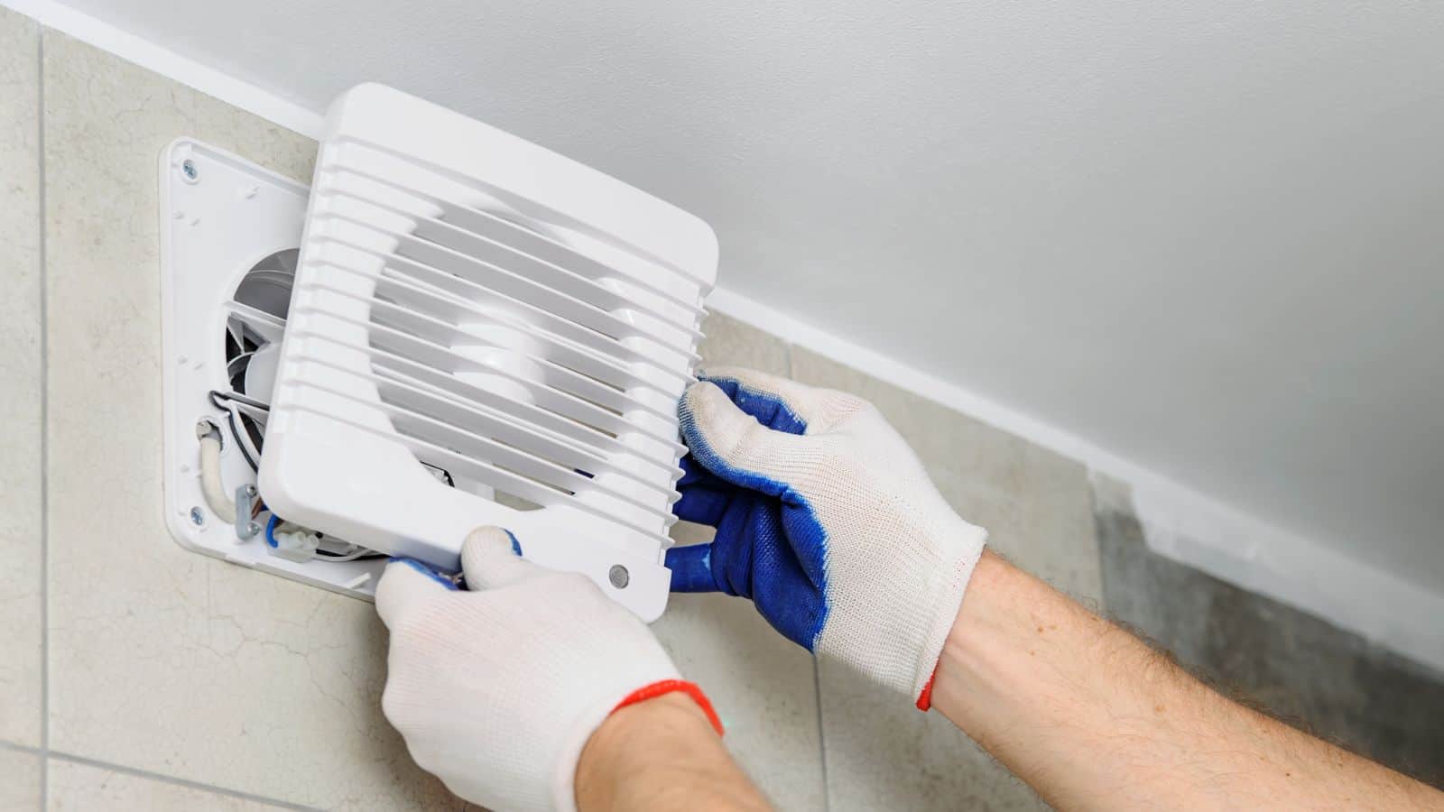 installation of exhaust ventilator fan