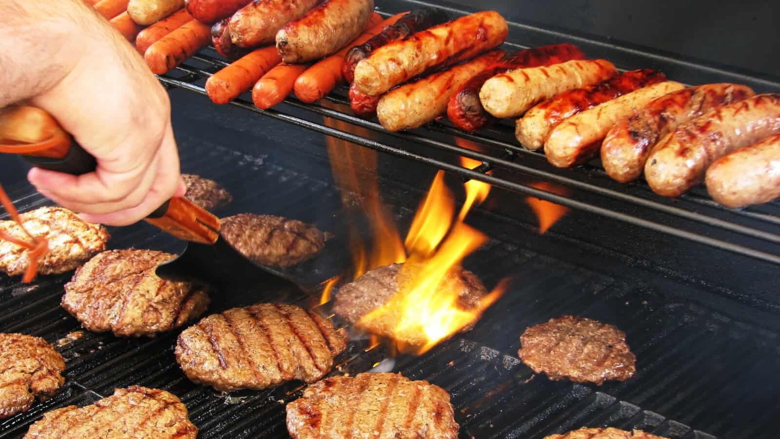 backyard bbq grilling burgers