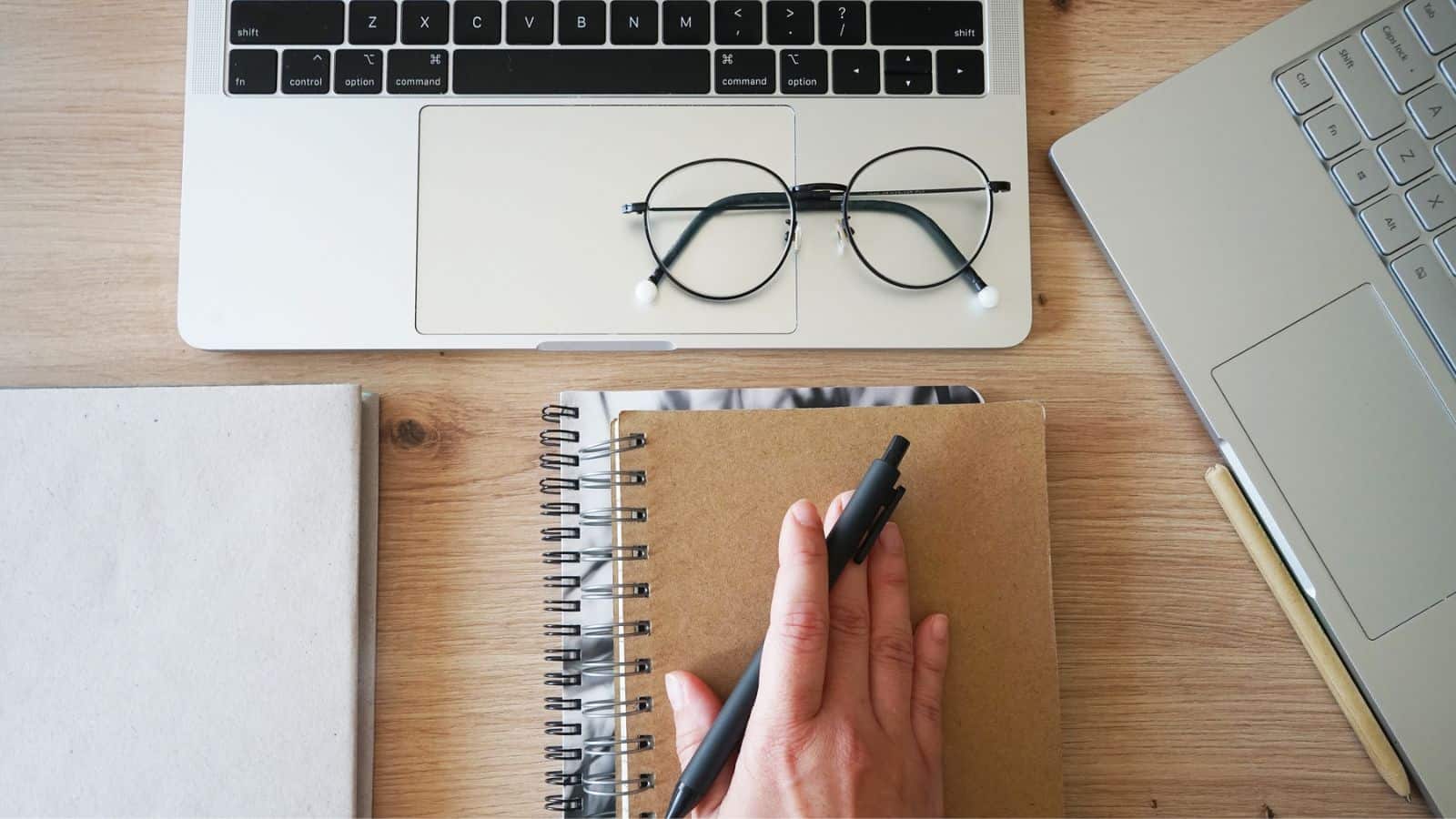 todo apps and journaling in notebook