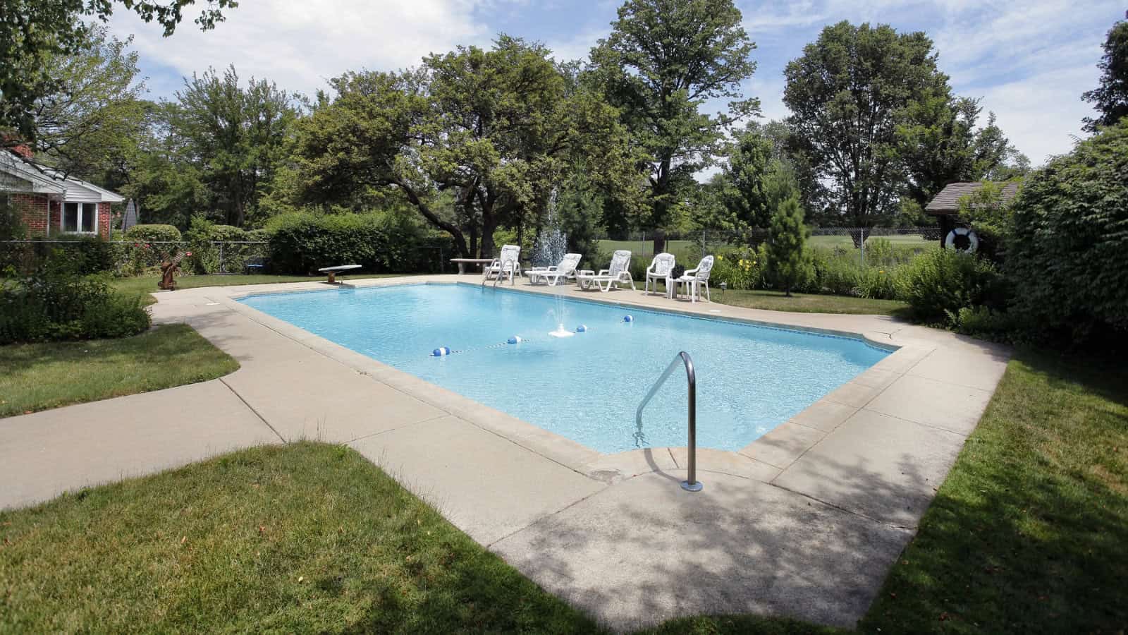 concrete border pool surround