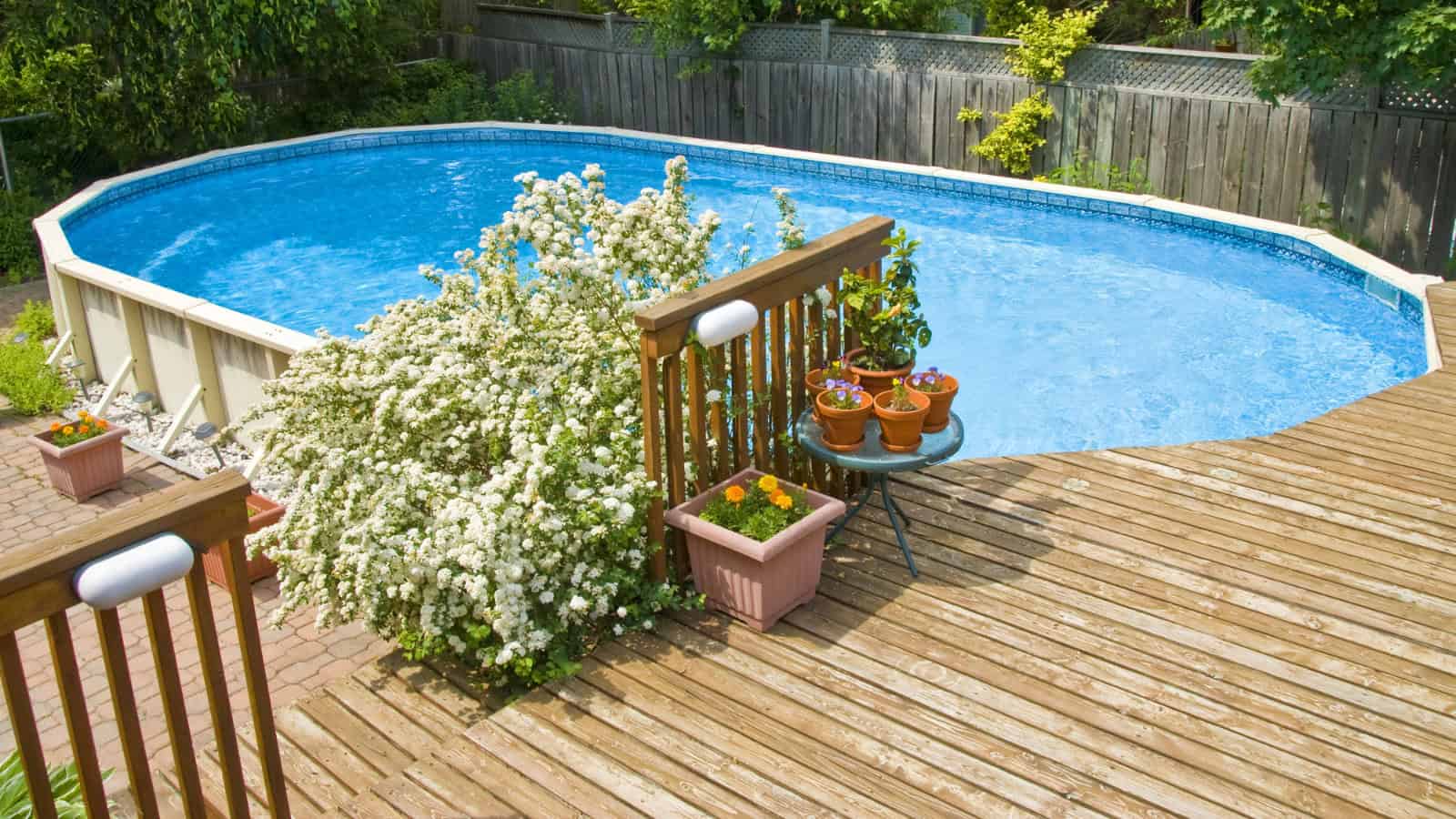 build a deck around the pool