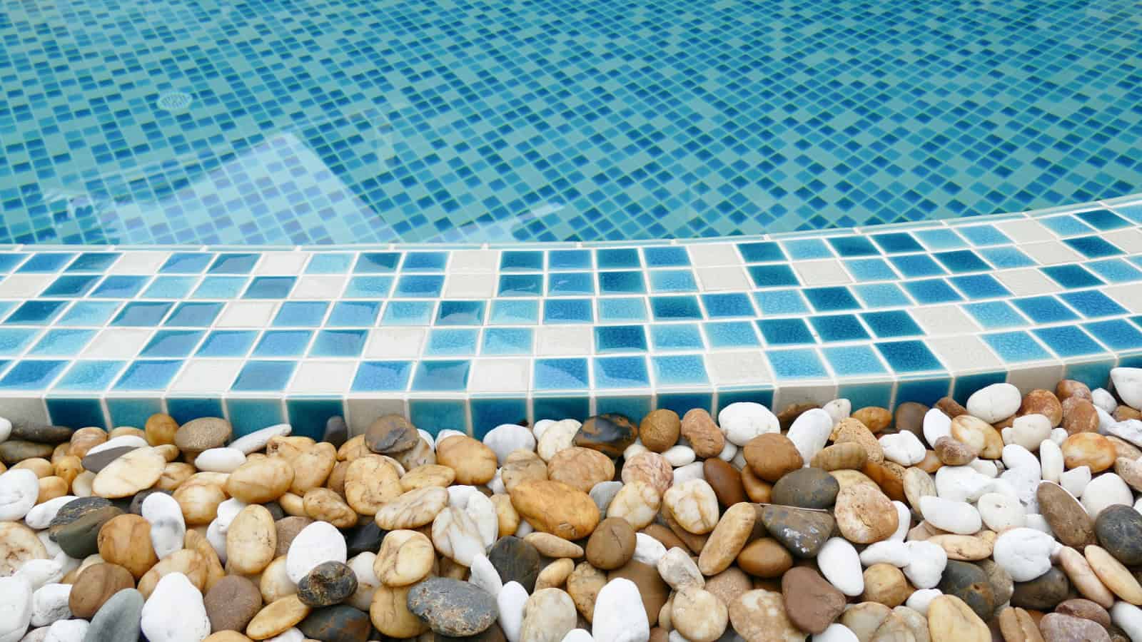 mosaic tile around pool
