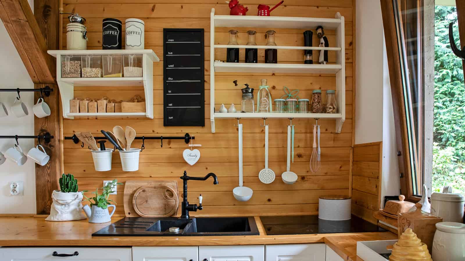 open shelving