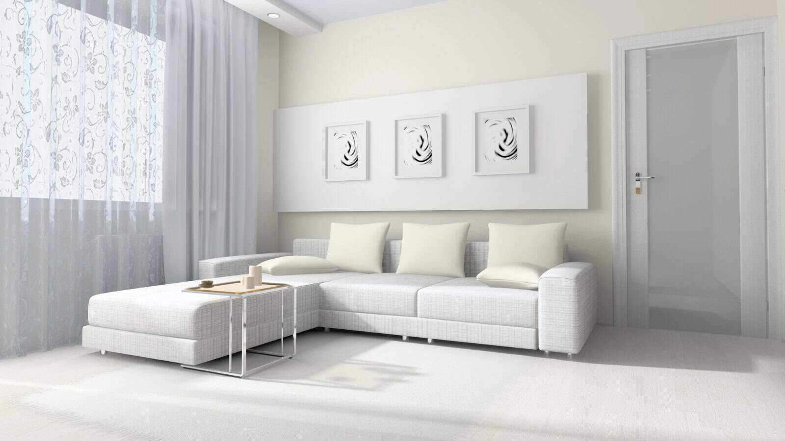 all white interiors trend